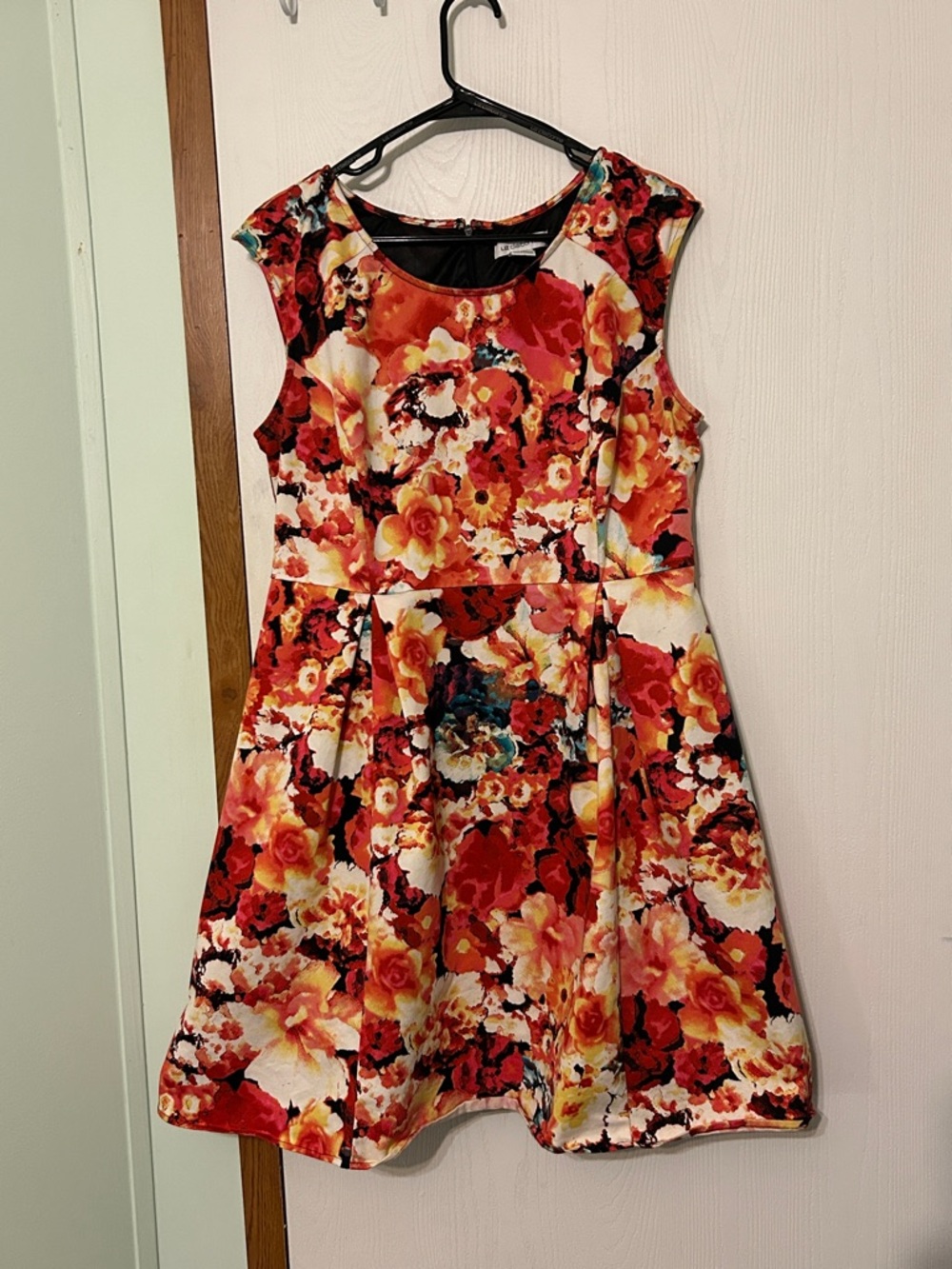Liz Claiborne Floral Sleeveless Dress Size 14
